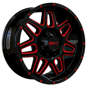 Envy Wheels – ET-2 – Black – 18″x9″ 18mm – Summer Wheels – 222BR-U18816512118